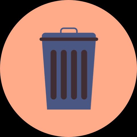 icône d'une poubelle